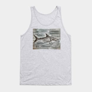 Fierce Shark Grunge Tank Top